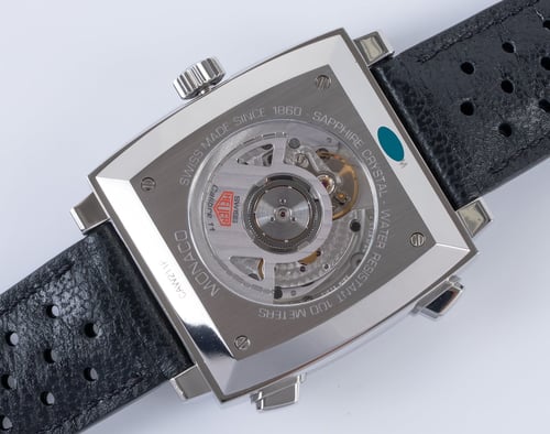 Caseback of Monaco Chronograph Calibre 11