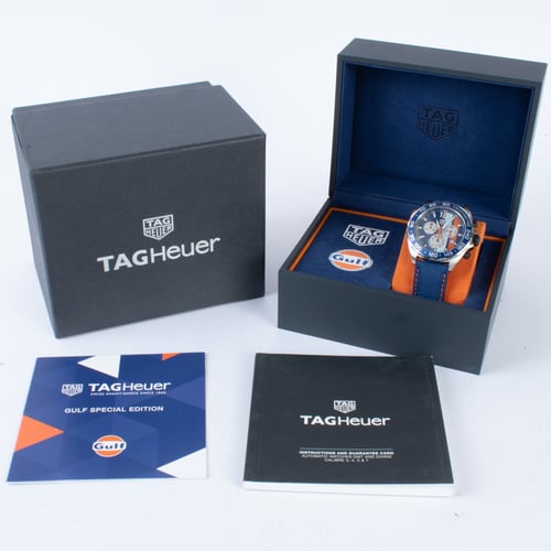 Box / Paper shot of Formula 1 Quartz 'Gulf' Chronograph