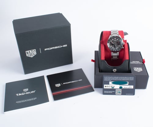 Box / Paper shot of Porsche x Carrera Chronograph