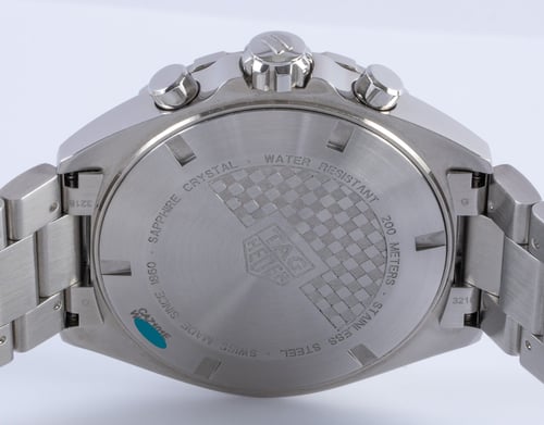 Caseback of Formula 1 Chronograph
