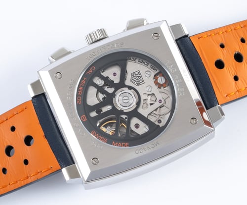 Caseback of Monaco 'Gulf' Chronograph