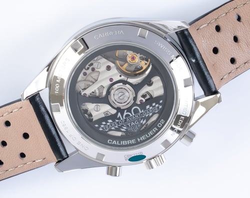 Caseback of Carrera Chronograph 160 Year Anniversary