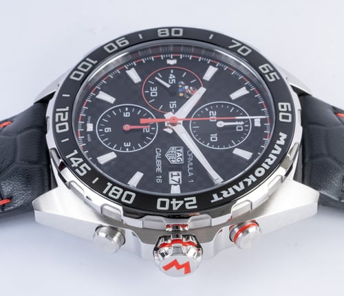 Crown Side Shot of Formula 1 Chronograph x Mario Kart LE
