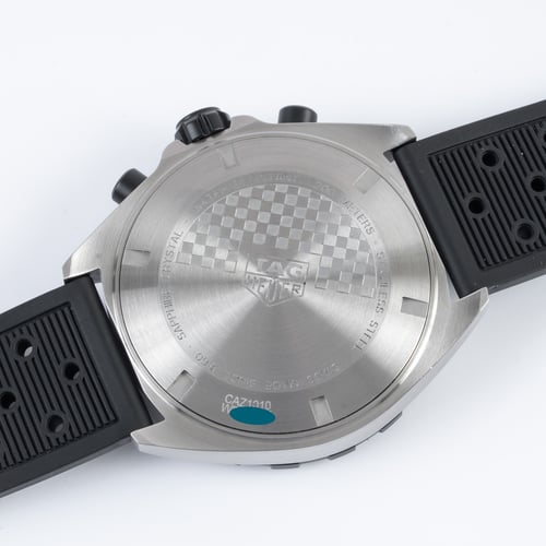 Caseback of F1 Quartz Chronograph