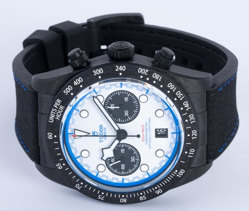 Front View of Black Bay Chrono 'Carbon 25' Limited Edition