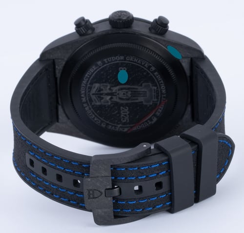 Rear / Band View of Black Bay Chrono 'Carbon 25' Limited Edition