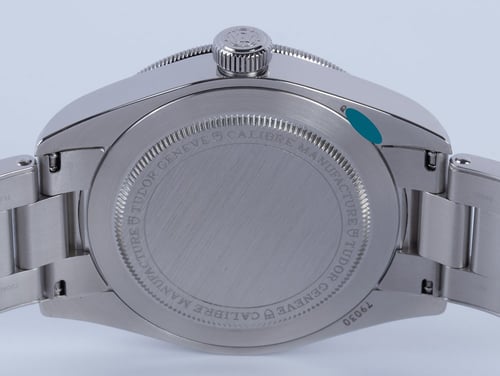 Caseback of Black Bay 58 Blue