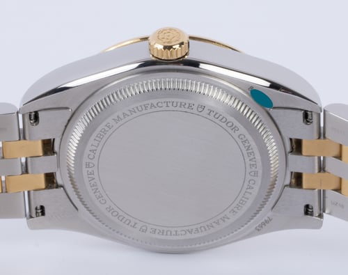 Caseback of Black Bay One 39 S&G