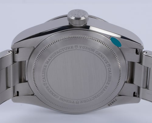 Caseback of Black Bay GMT 'Pepsi'