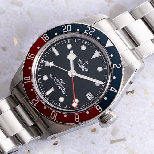 Stylied photo of  of Black Bay GMT 'Pepsi'