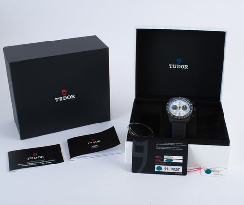 Box / Paper shot of Black Bay Chrono 'Carbon 25' Limited Edition