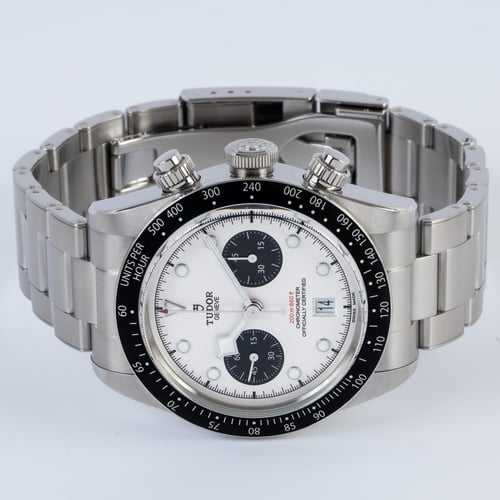Front View of Black Bay Chronograph 'Panda'