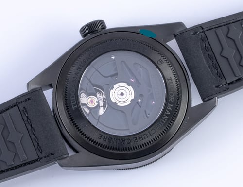 Caseback of Black Bay Ceramic