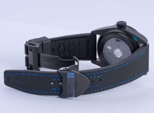 Open Clasp Shot of Black Bay Ceramic