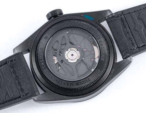Caseback of Black Bay Ceramic
