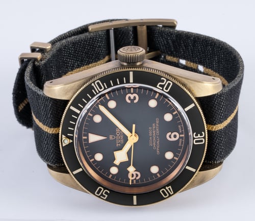 Front View of Black Bay Bronze