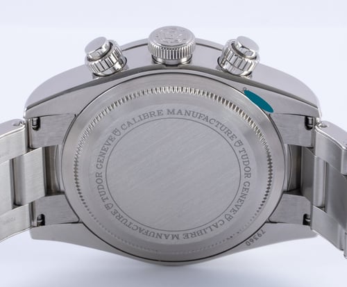 Caseback of Black Bay Chronograph
