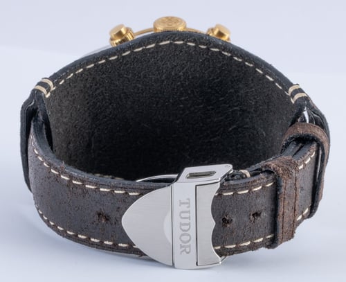 Rear / Band View of Heritage Black Bay Chronograph S&G