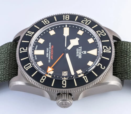 Crown Side Shot of Pelagos FXD GMT 2026