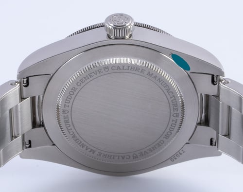 Caseback of Black Bay 58 Blue