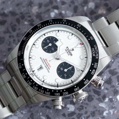 Stylied photo of  of Black Bay Chronograph 'Panda'