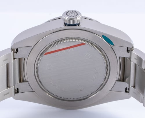 Caseback of Heritage Black Bay 'Smiley'