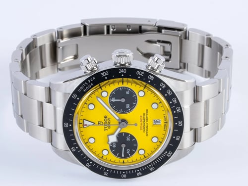 Front View of Black Bay Chronograph 'Bumblebee'
