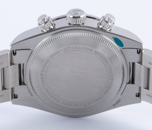 Caseback of Black Bay Chronograph 'Bumblebee'