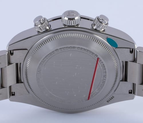 Caseback of Black Bay Chronograph
