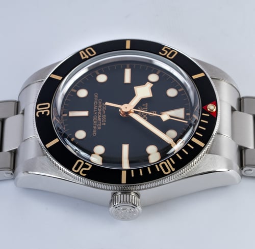Crown Side Shot of Black Bay Fifty-Eight