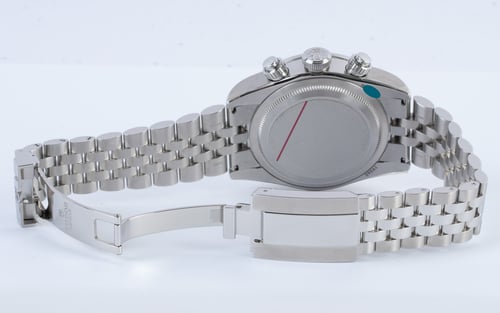 Open Clasp Shot of Black Bay Blue Chronograph