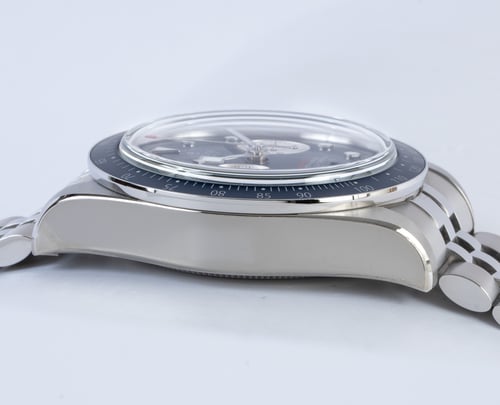 9' Side Shot of Black Bay Blue Chronograph