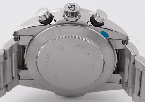 Caseback of Fastrider Chronograph 'Panda'