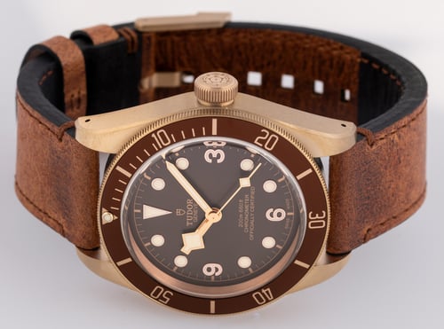 Front View of Heritage Black Bay Bronze