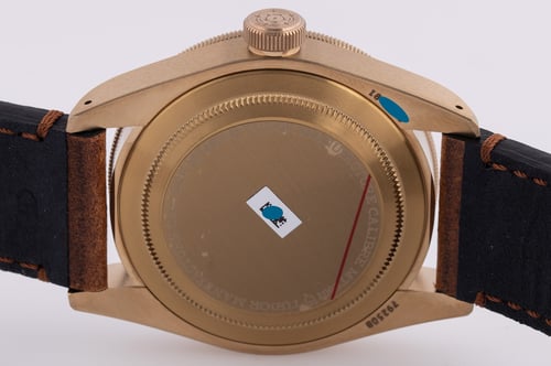 Caseback of Heritage Black Bay Bronze