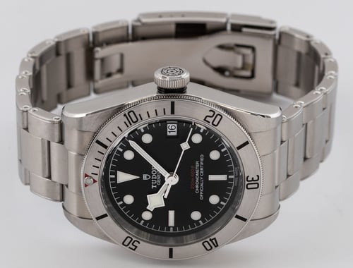 Front View of Heritage Black Bay Steel