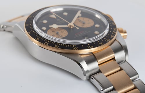 9' Side Shot of Heritage Black Bay Chronograph S&G