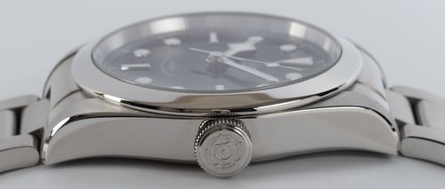 Crown Side Shot of Heritage Black Bay 41