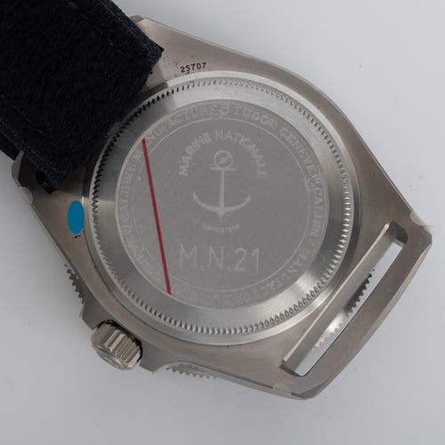 Caseback of Pelagos FXD Marine Nationale M.N. 21