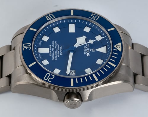 Crown Side Shot of Pelagos Chronometer