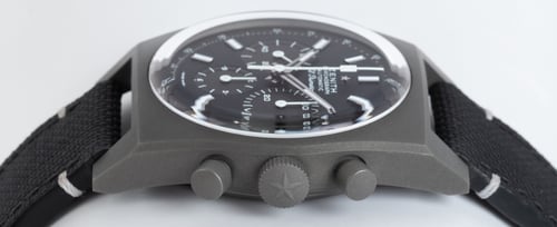 Crown Side Shot of Chronomaster Revival Shadow