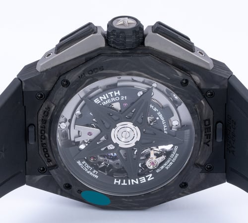Caseback of Defy Extreme Carbon