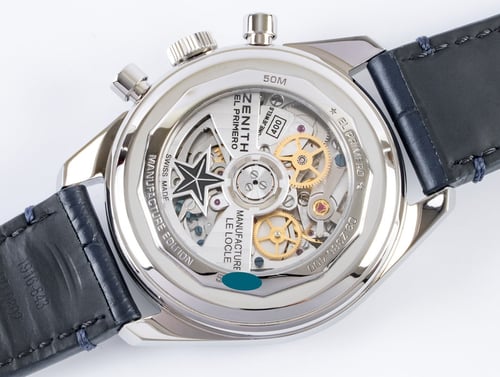 Caseback of El Primero A386 Revival