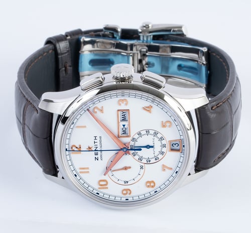 Front View of Captain Winsor Annual Calendar Chronograph