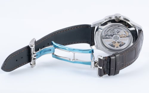 Open Clasp Shot of Captain Winsor Annual Calendar Chronograph