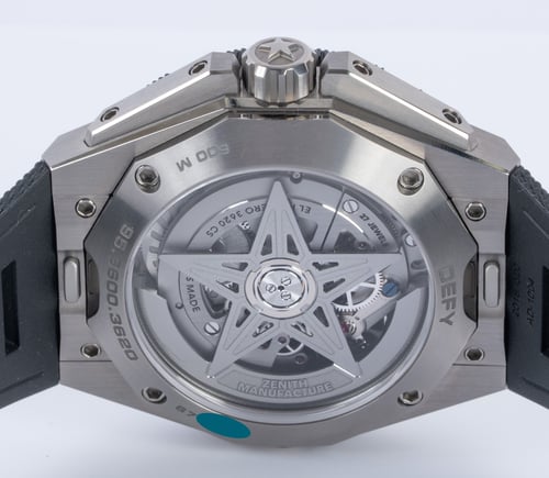 Caseback of Defy Extreme Diver