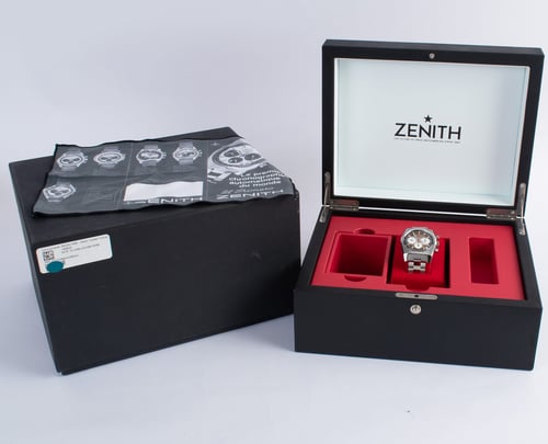 Box / Paper shot of Chronomaster El Primero A384 Revival