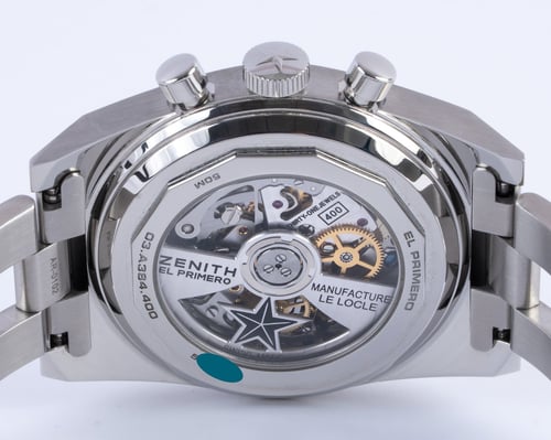 Caseback of Chronomaster El Primero A384 Revival
