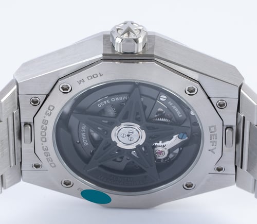 Caseback of Defy Skyline Skeleton