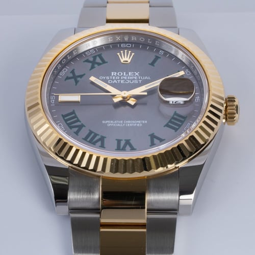 Front Shot  of Datejust 41 'Wimbledon'
